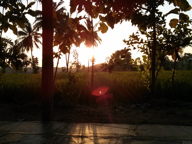 Sunset at Shanti hotel 